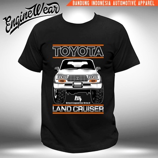 เสื้อยืด พิมพ์ลายรถยนต์ Jeep Land cruiser vx80 Offroad 4WD 4x4 lc