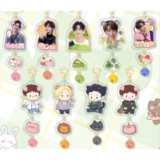 พร้อมส่ง พวงกุญแจ อคีลิค + กระดิ่งห้อย  Yibo Xiaozhan