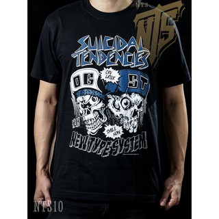 ผ้าฝ้าย 100% 10 Suicidal Tendencies ROCK เสื้อยืด เสื้อวง เสื้อดำ สกรีนลายอย่างดี ผ้าหนานุ่ม  T SHIRT S M L XL XXL