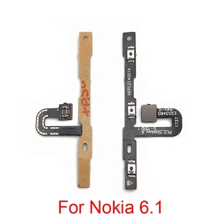 แพรสวิทซ์เปิดปิด Nokia 6.1 แพรเพิ่มเสียงลดเสียง Power On Off Button Flex Cable Volume Button For Nokia 6.1