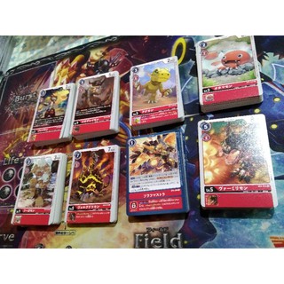 Digimon Card Game รหัส BT4 Great Legend แดง แยกใบ ระดับ C