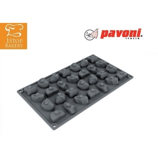 Pavoni GG022S Silicone Mould Gourmand Line Stones 24 impr./พิมพ์ซิลิโคน