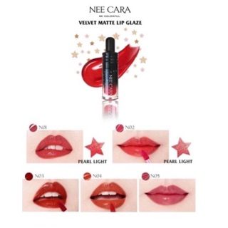 N040 ลิปกลอส นี คาร่า Lip glaze velvet nee cara