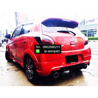 ชุดแต่งสเกิร์ตรอบคันมิราจ Mitsubishi Mirage EVO-Sport มีคิ้วล้อ จาอTp-Autopart