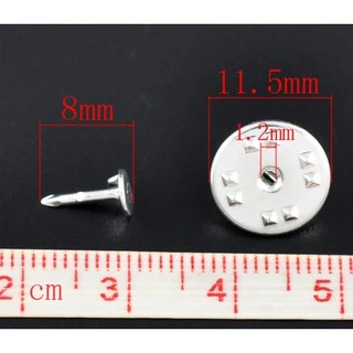 เข็มกลัดติดเนคไท/ปกเสื้อ วัสดุทองแดง ขนาด 11.5x6mm 8x1.2mm แพ็ค 20 ชิ้น