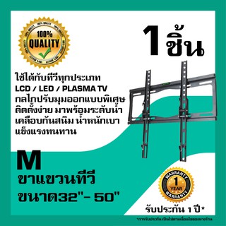 ขาแขวนทีวี IPM ไซส์ M รองรับทีวี 32-50 นิ้ว LCD / LED / PLASMA TV แบบยึดติดกับผนัง,กำแพง ปรับมุมก้มเงยได้ มีระดับน้ำ