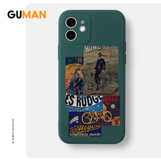 Guman เคสไอโฟน เคสซิลิโคนนุ่มขอบเหลี่ยมกันกระแทกน่ารักตลก เคสโทรศัพท์ Compatible for iPhone 14 13 12 11 Pro Max SE 2020 X XR XS 8 7 6 6S Plus พลัส XYB571