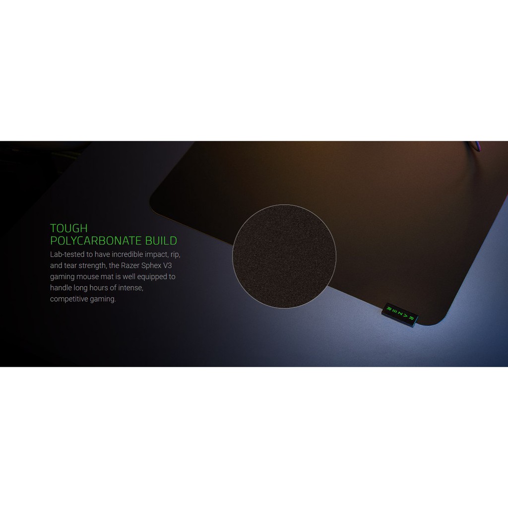 Razer Sphex V3 -  Hard Gaming Mouse Mat - Small&Large Ultra-thin gaming mouse mat