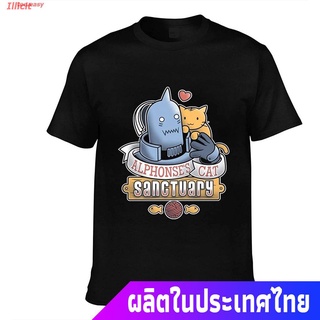 เสื้อยืดกีฬา Tee.easy ผู้ชายและผู้หญิง Fullmetal Alchemist Mens Round Neck T-Shirt Unisex Comfortable Short Sleeve Shir