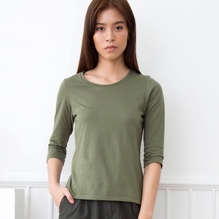 ZESENSE - เสื้อยืดคอกลมแขน 3 ส่วน - 3/4 SLEEVE T-SHIRT