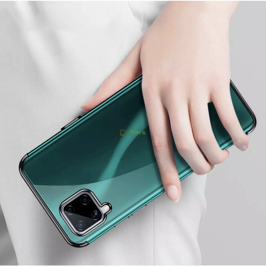 Case Samsung galaxy A22 5G  เคสนิ่มขอบสีหลังใส กันกระแทกสวยและบาง  A22 5g