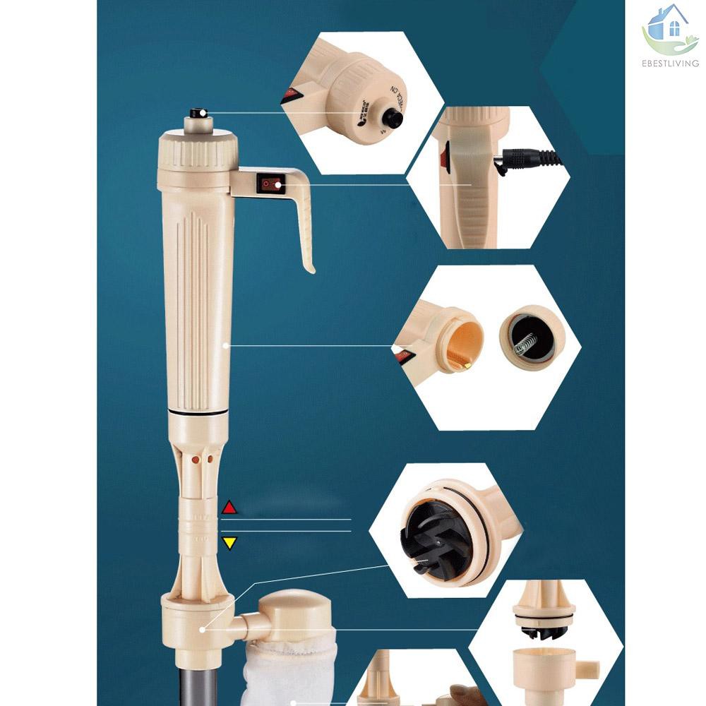 Electric Gravel Cleaner Water Filter Washer Siphon Vacuum Water Pump