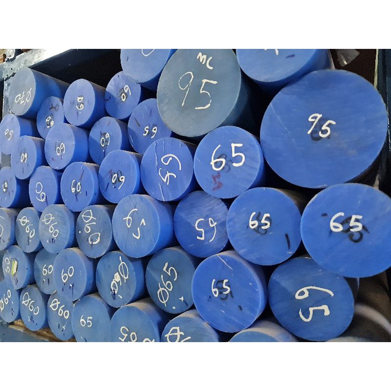 MC Nylon / Nylon / Cast Nylon / PA 6G / MC 901 Rod Blue ( 20mm D ถึง 65mm D ) เวอร์จิ้นเกรด100%