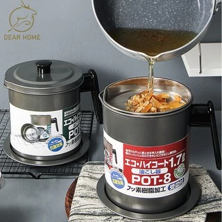 Dear Home หม้อกรองน้ำมันสแตนเลส ที่เก็บน้ำมันใช้แล้ว