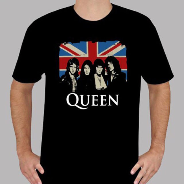 เสื้อยืด QUEEN ENGLAND FLAG BAND
