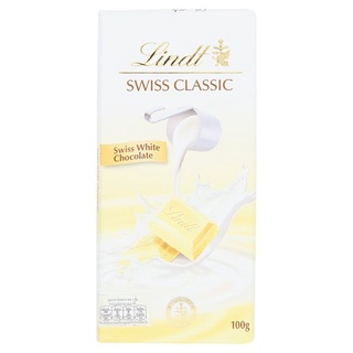 ✨นาทีทอง✨ ลินด์ สวิส ไวท์ ช็อกโกแลต 100กรัม Lindt Swiss White Chocolate 100g