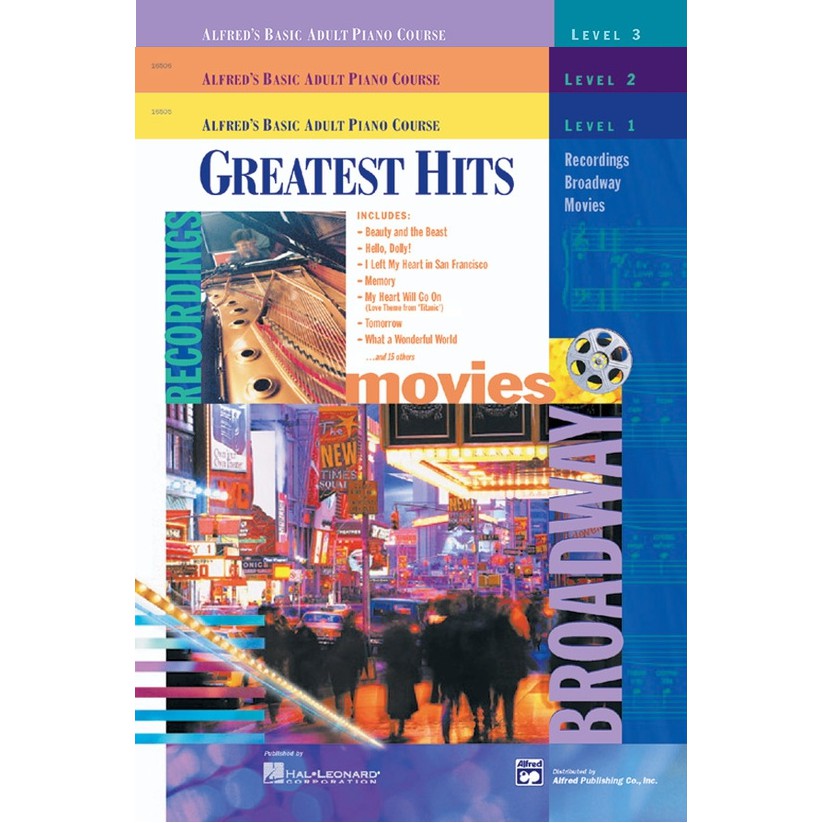 Alfred's Basic Adult Piano Course: Greatest Hits Book 1 2 3