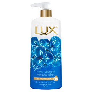 ลักส์ อควา ดีไลท์ ครีมอาบน้ำเพื่อผิวหอมสดชื่นมีชีวิตชีวา 500มล. Lux Aqua Delight Shower Cream 500ml