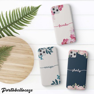 (SOFTCASE) BBN ดอกไม้ที่กําหนดเองชื่อกรณีป้องกัน hp oppo a5s/a11k/a7 f9 a71 a83 a52/a92 a31 2020 a9 