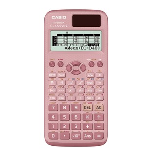 Casio Calculator เครื่องคิดเลข  คาสิโอ รุ่น  FX-991EX-PK สำหรับนักเรียน นักศึกษา สมการ 4 ตัวแปร 10+2 หลัก สีชมพู