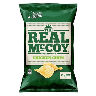 เดอะเรียลแมคคอยมันฝรั่งแผ่นหยักทอดกรอบชิกเก้น 45กรัม The Real McCoy Crispy Flour Chicken 45g.