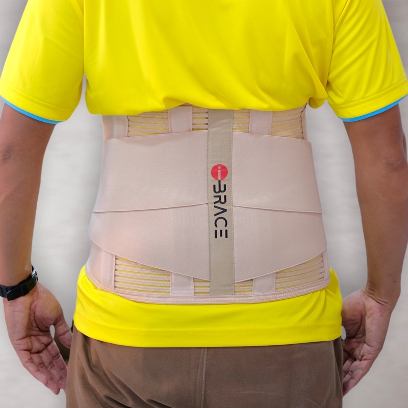 🔥Lumbar Support🔥 iBrace Back Support รุ่น Lumbar Back Stabilizer L.S. เข็มขัดพยุงหลังแบบยาวถึงก้นกบ