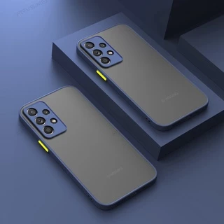 สําหรับ Samsung Galaxy A53 A73 A13 A33 A23 5G 4G ป้องกันเลนส์ Soft TPU + Hard PC Matte เคสโทรศัพท์