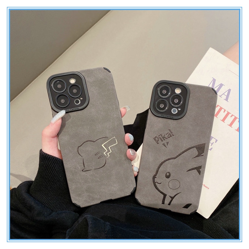 เคสโทรศัพท์มือถือหนังนิ่ม ลายการ์ตูนปิกาจู โปเกม่อน สําหรับ iphone 14 13 11 8 plus 14 13 12 11 pro max Xr Xs X 7 7 plus