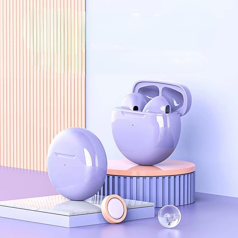 Original Pro6 TWS Touch Control หูฟังไร้สายบลูทูธ 5.0 หูฟังกีฬาหูฟังชุดหูฟังเพลงสําหรับโทรศัพท์ Ipho