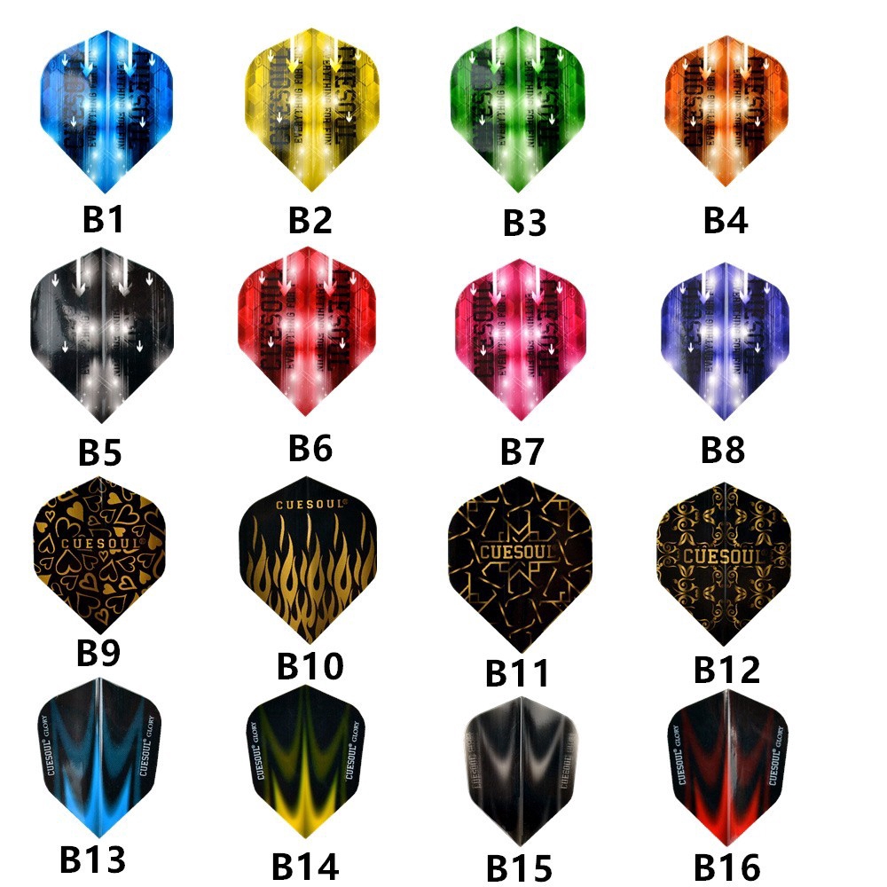 โกดัง Clearance CUESOUL 3PCS Dart Flights Dart Feather Leaves Wings Tail Dart Accessories