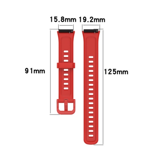 เปลี่ยนสายรัดข้อมือซิลิโคนสปอร์ตสายนาฬิกาทนทานสำหรับ Huawei Band 7 สายรัดข้อมือซิลิโคนสำหรับ - รูปที่ 3