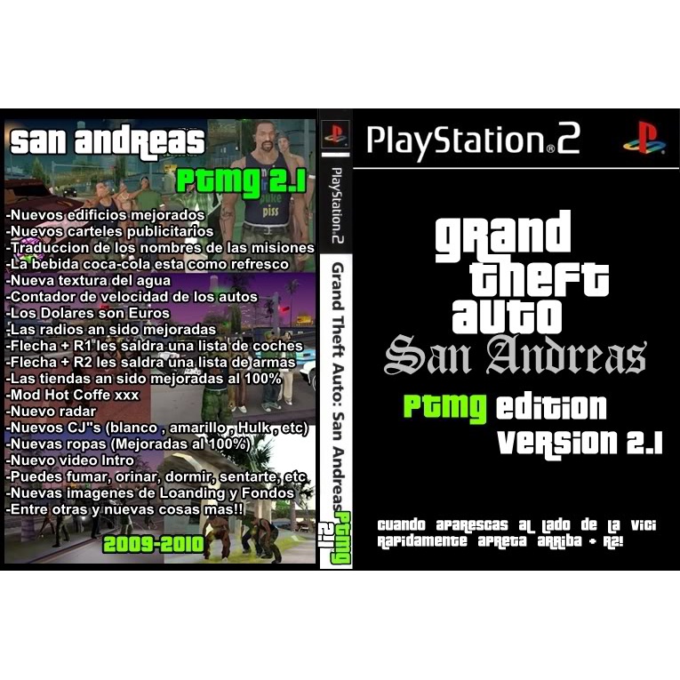 GTA San Andreas PTMG Edition v2.1 แผ่นเกมส์ PS2