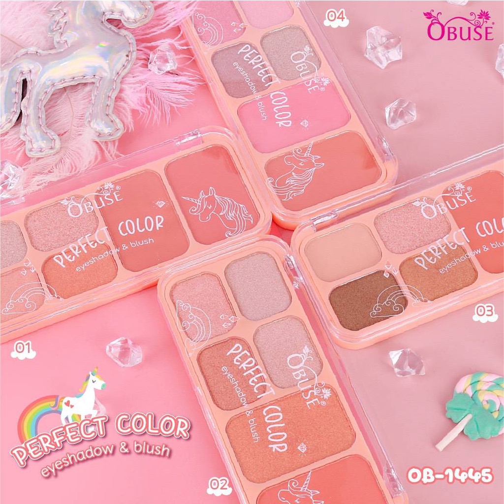 อายแชโดว์และบรัชออน Obuse Eyeshadow&Blush (OB-1445)
