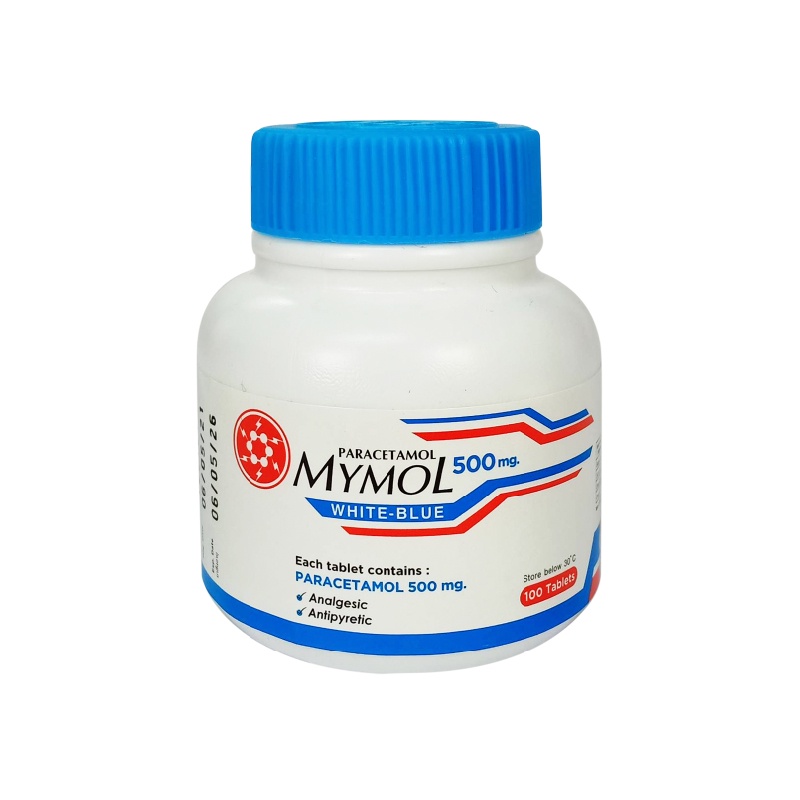 MYMOL 500 MG.100'S (ขาว-ฟ้า) P-2491 | Shopee Thailand