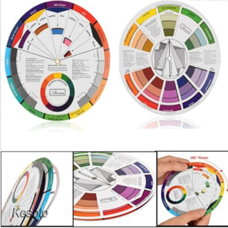 Paper Color Mixing Guide Wheel For Makeup Tattoo Nail Art Pigment Painting