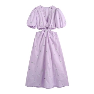 (Nooch.Closet) Balloon  Violet  Dress