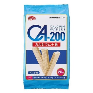 healthy club CA-200 calcium wafers 116g.เฮลท์คลับ แคลเซียมเวเฟอร์ 116g. รสวานิลลา 20ชิ้น