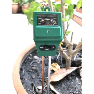 3 in 1 เครื่องวัด pH, ความชื้นและแสงในดิน (3 in 1 Soil pH - Moisture - Light Tester)