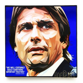 Antonio Conte อันโตนิโอ คอนเต้ โค้ช Inter Milan อินเตอร์มิลาน รูปภาพ​ติด​ผนัง​ pop art ฟุตบอล​ กรอบรูป​​ ของขวัญ รูปภาพ