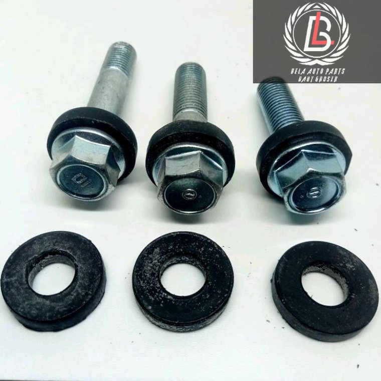 BOLT ยาง FLANGE M10X40 M10X45 M10X50 ORI / BOLT 14 M10 LENGTH 4CM 4,5CM M10 ยางแหวน / VIBORATION RES