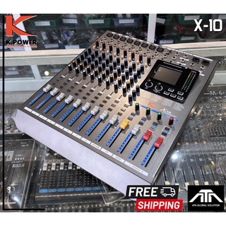 ส่งฟรี DIGITAL MIXER K.POWER X-10 ดิจิตอล มิกซ์เซอร์ 10 CHANNELS MIXER 8 MONO 2 STEREO k power x10