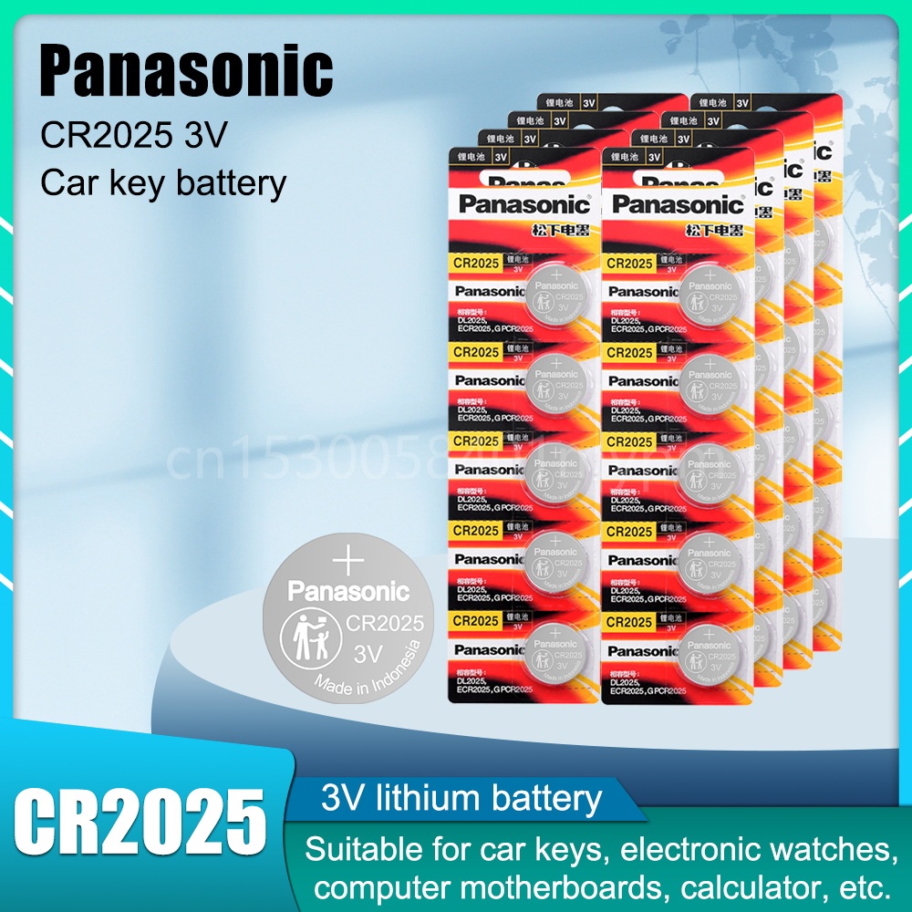 Panasonic CR2025 CR 2025 DL2025 2025 3V Lithium Battery for Watch