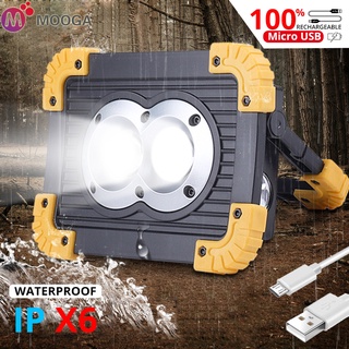 ❤️พร้อมสต็อกในประเทศไทย ❤️30W COB สปอตไลท์แบบพกพาโคมไฟ USB ไฟทำงาน Floodlight แคมป์ปิ้ง Power Searchlight