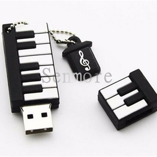 Pendrive แฟลชไดรฟ์ em Formato de Piano USB 128GB 64GB 32GB 16GB 8GB 1GB 2.0