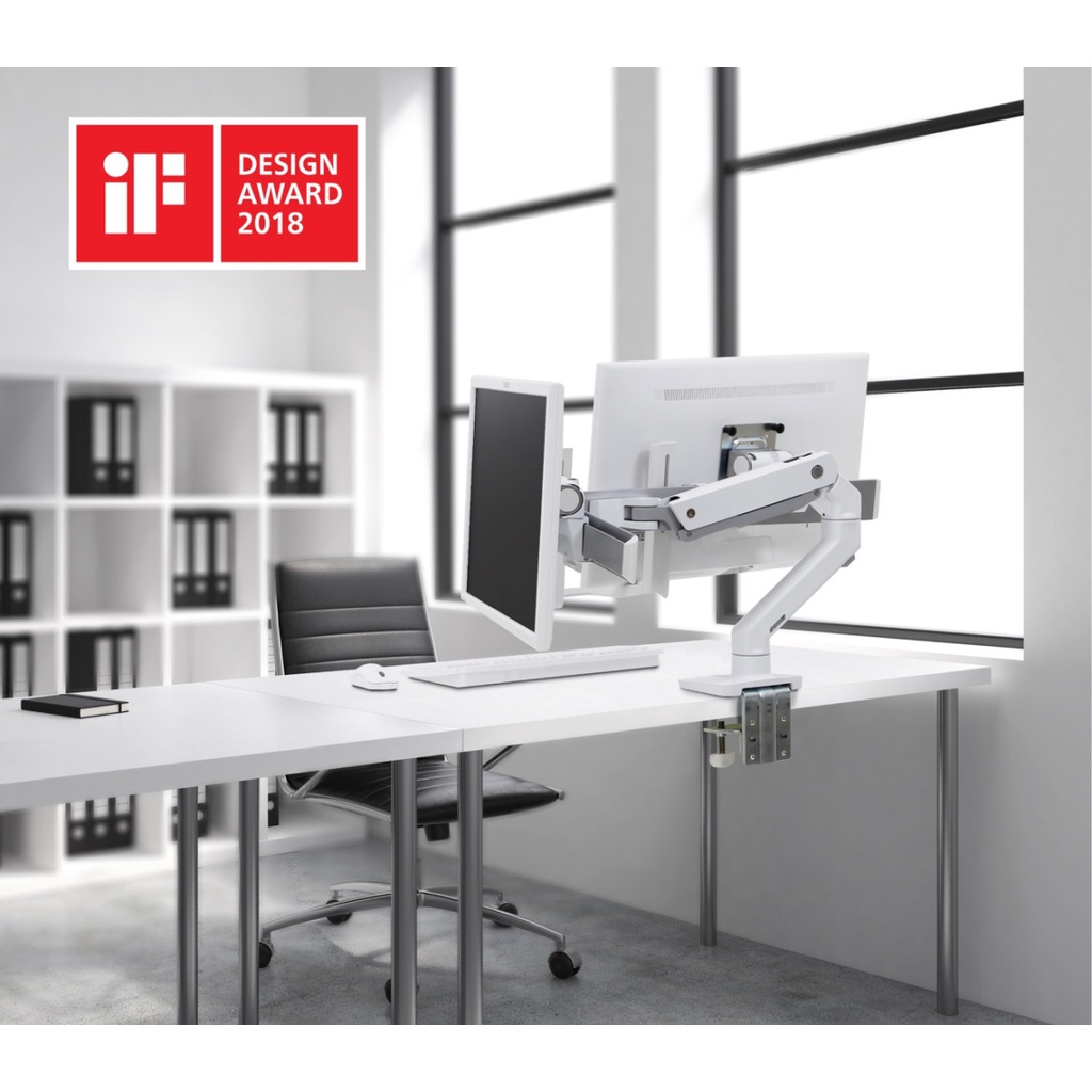 (ผ่อน 0) Ergotron HX Dual Monitor Arm, VESA Desk Mount for 2 Monitors Up to 32 Inches 45