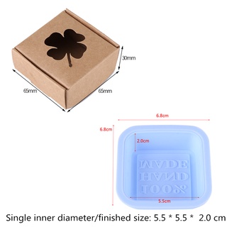 Yohio 10pcs/pack Brown Paper Box for Handmade Soap Party Gift Wedding Favors Candy Packing