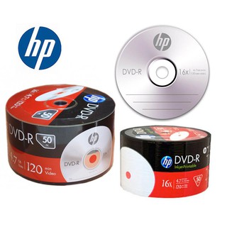 แผ่นดีวีดี DVD-R 4.7Gb 16X ยี่ห้อ HP / RiDATA  ของแท้ 50 แผ่น