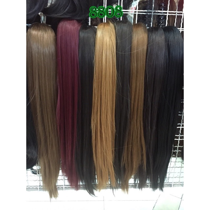 วิกผมหางม้าหนีบตรง🔥วิกผมหางม้าหนีบตรง8808.ยาว60Cmกับยาว70cmสินค้าสวยตามภาพ100%ค่ะ