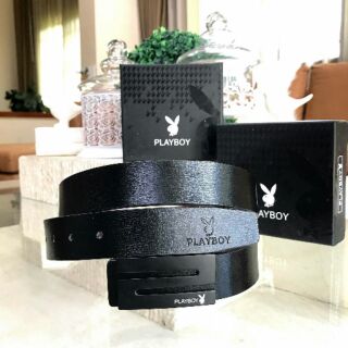 เข็มขัด PLAYBOY Men Leather Belt แท้  ( Outlet )