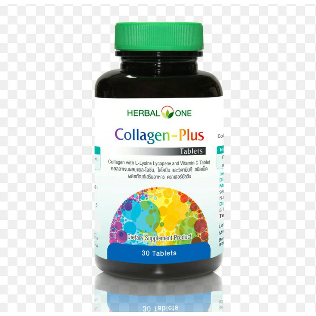 @@Herbal One Collagen Plus เฮอร์บัลวัน คอลลาเจน พลัส (อ้วยอันโอสถ) บรรจุ 30 เม็ด / Colla 500